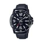 Casio Black Leather Strap Men's Watch for MTP-VD01BL-1BV, MTP-VD01BL-5BV | 10635307