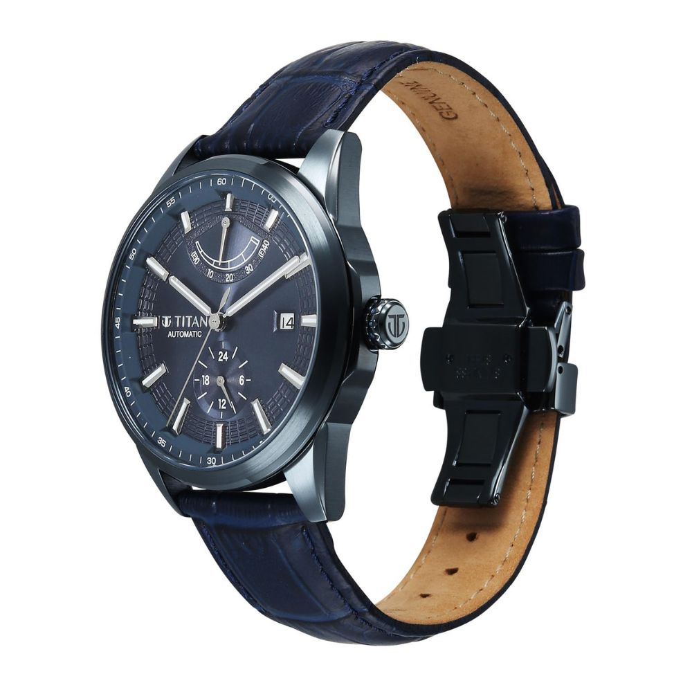 Titan Aion Blue Men's Watch 90224QL01