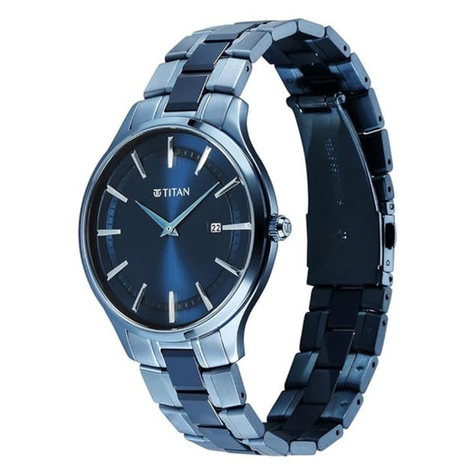 Titan Slim Ceramic Fusion Blue Men's Watch 90142QD01