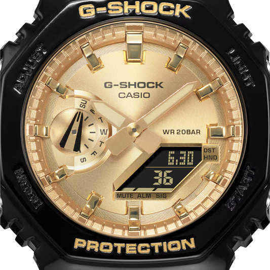 Casio G-Shock Gold Dial Men Watch G1453 GA-2100GB-1ADR