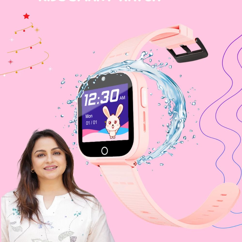 Spiky Cyclops Pink Kids Smartwatch 4G Voice Calling