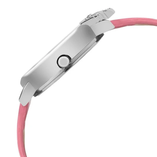 Zoop Disney Snow White Analog Watch with Silver Dial & Pink Strap for Girls 26052SL01