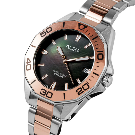 ALBA Active Black Dial Men's Watch AG8P19X1