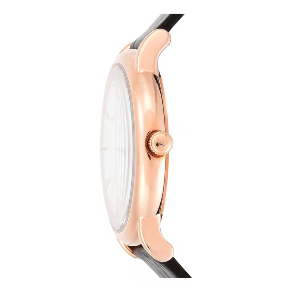 Emporio Armani Luigi Men's Quartz White Dial Analog Leather Watch AR2502