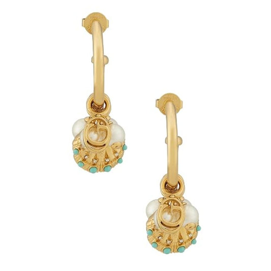 GUESS Seashell Gold-Plated Women's Earrings UBE05127YG