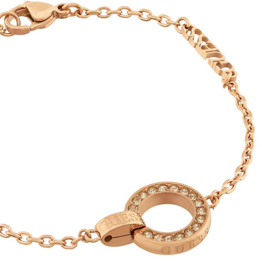 Guess Circle Lights Rose Gold Women's Bracelet UBB03162RGL