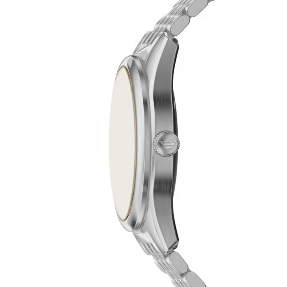 Emporio Armani Beige Dial Men's Automatic Stainless Steel Watch AR60095