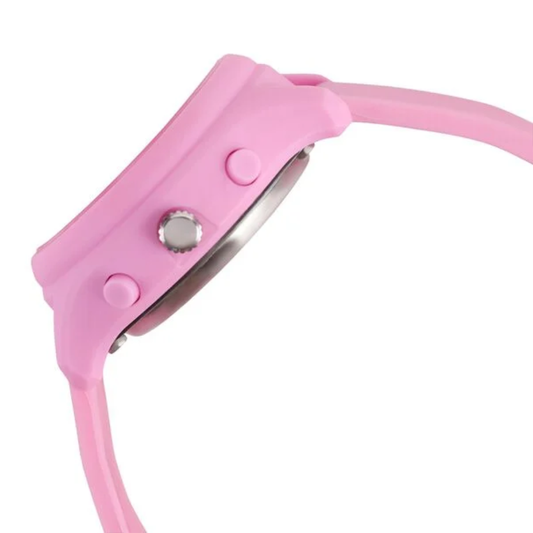 Zoop Silver Dial Pink Strap Girls Kids Ana-Digi Watch 16046PP02