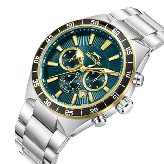 Slazenger Multifunction Dark Green Dial Men's Fashion Watch SL.09.2624.2.270