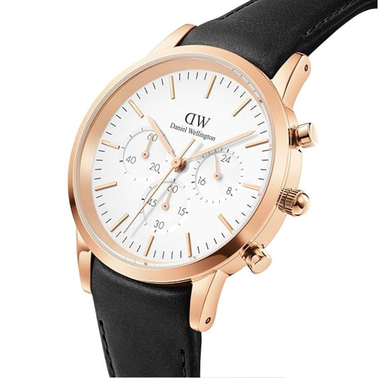 Daniel Wellington Iconic Analog White Black Men's Watch DW00100646K