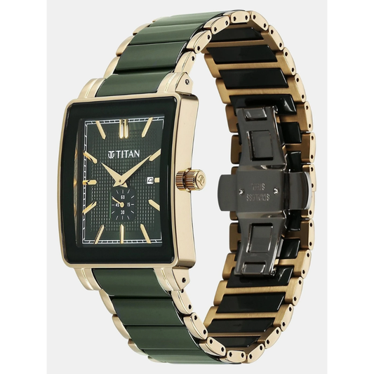 Titan Regalia Green Men's Watch 90013KD05