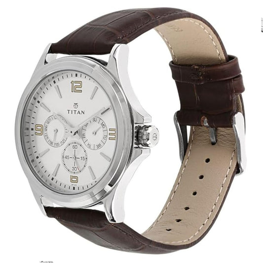 Titan Silver Dial Men's Watch 1698SL01