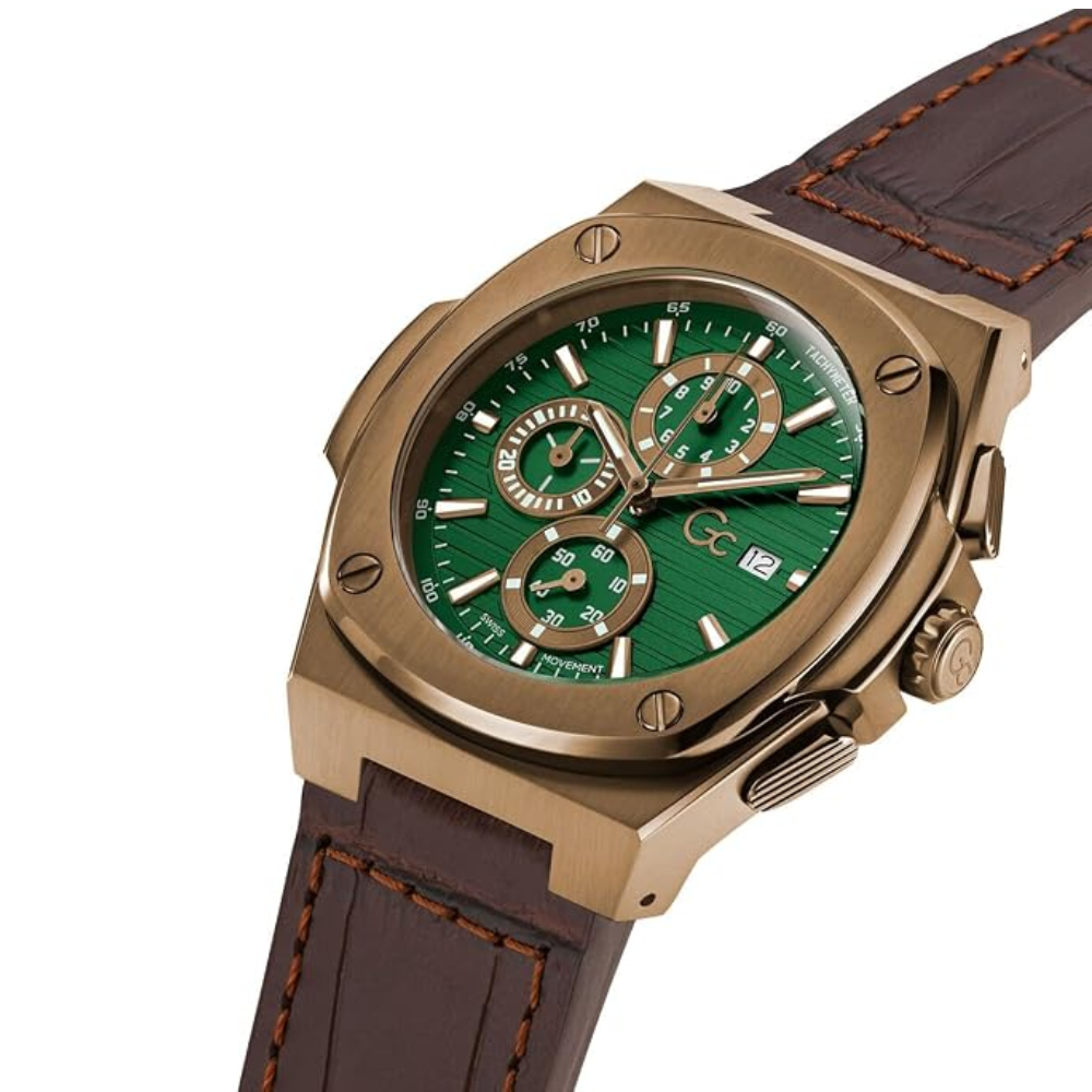 G.C. Round Green Dial Men's Watch Y99011G9MF