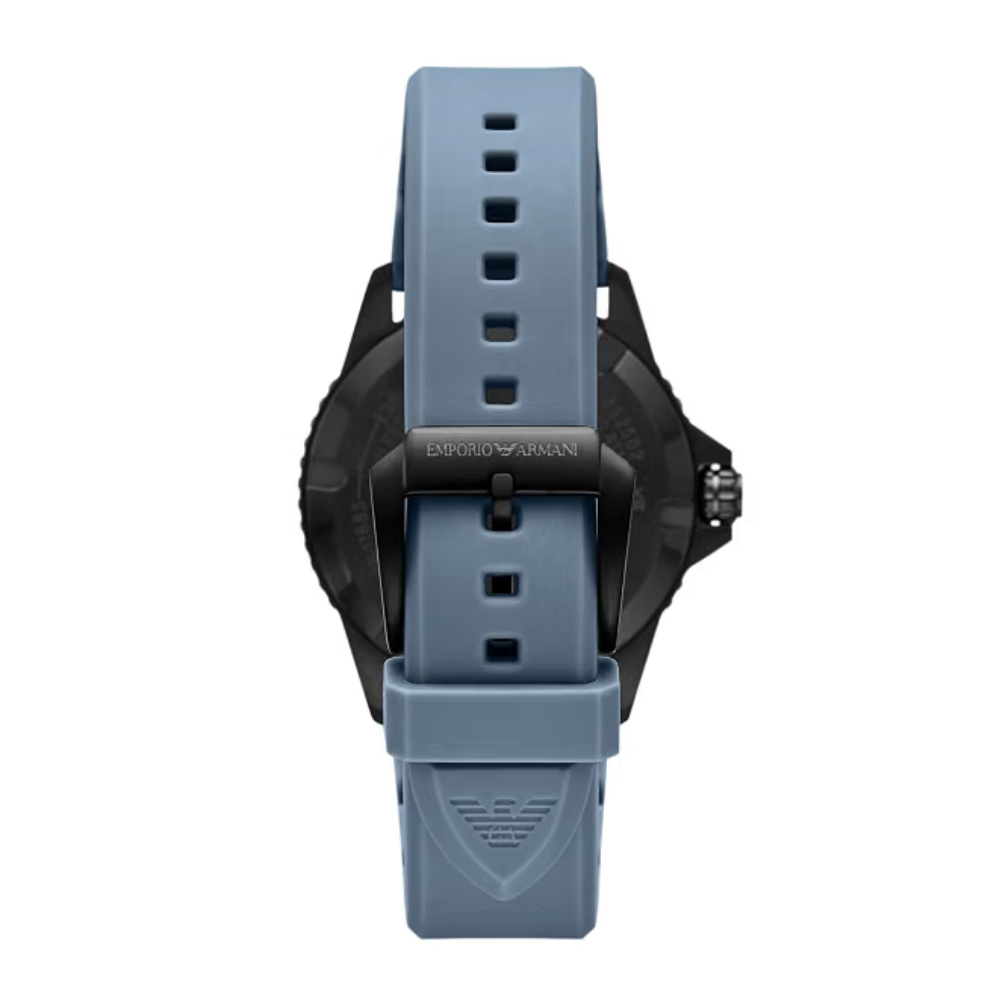 Emporio Armani Blue Dial Men's Quartz Silicone Watch AR11685