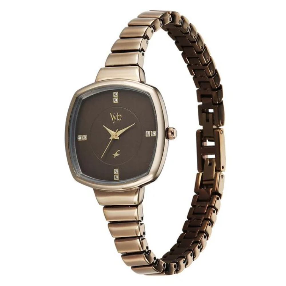 Fastrack Vyb Muse Brown Dial Women's Watch FV60081QM01