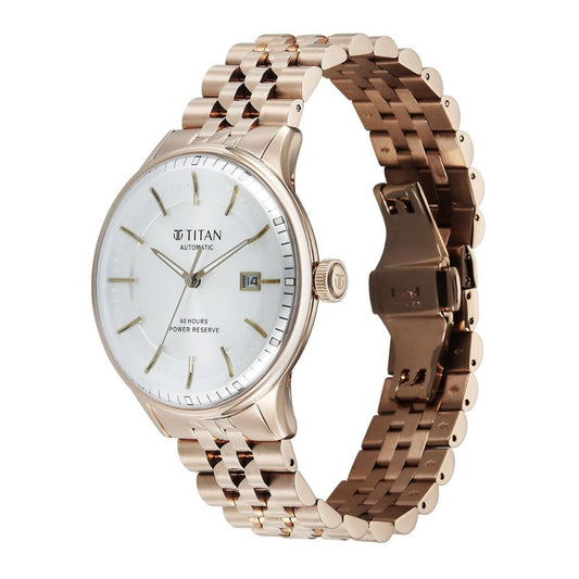 Titan Weekender Carnation Gold Men's Watch 90201WM01