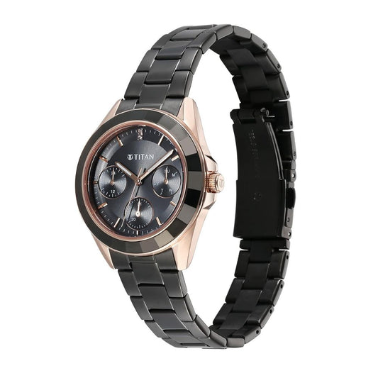 Titan Glamour Grey Women's Watch 95315KM02