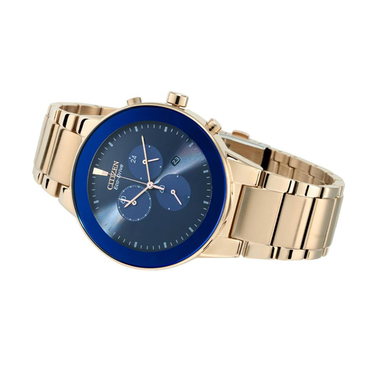Citizen Eco-Drive Chronograph Blue Men's Watch AT2243-87L