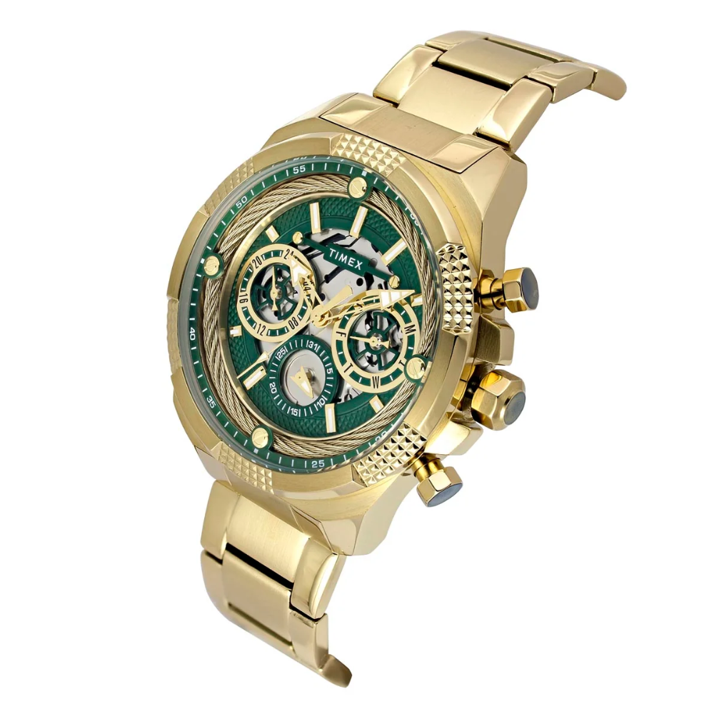 TIMEX Round Green Dial Analogue Men's Watch TWEG27700