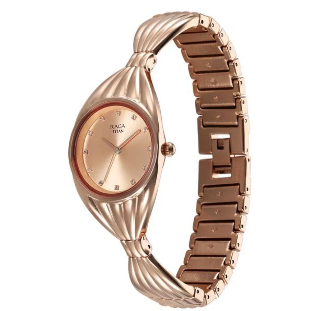 Titan Raga Memoirs Rose Gold Women's Watch 95254WM01