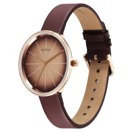 Titan Stackables Brown Women's Watch 2718WL01