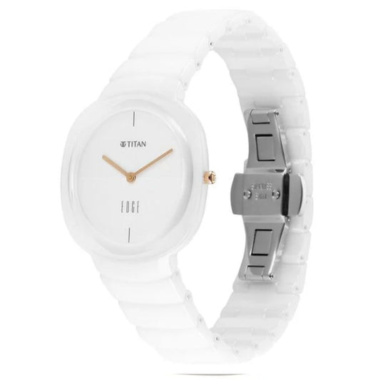 Titan Edge White Women's Watch 2757QC01