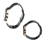 Alexandre Christie Black Couple Watch 6323MCBFBRBA