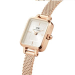 Daniel Wellington Quadro Analog Champagne Rose Gold Women's Watch DW00100651K