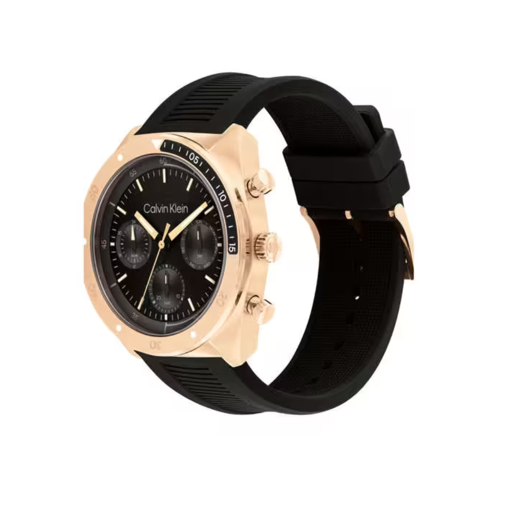 Calvin Klein Flex Black Dial Men's Analog Silicone Watch 25200480