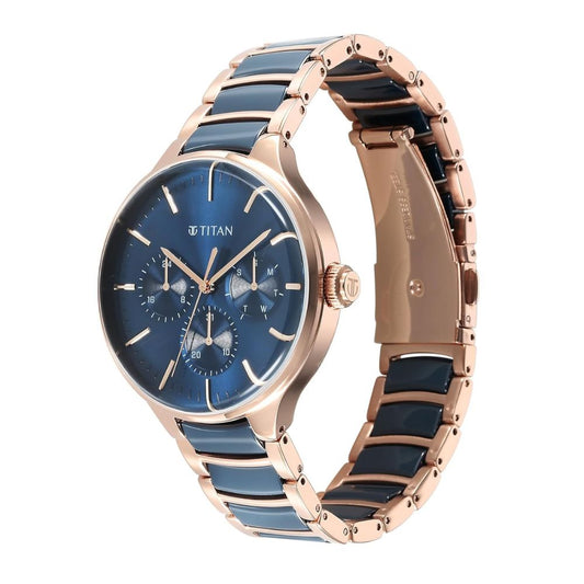 Titan Ceramic Fusion Blue Men's Watch 90148KD04