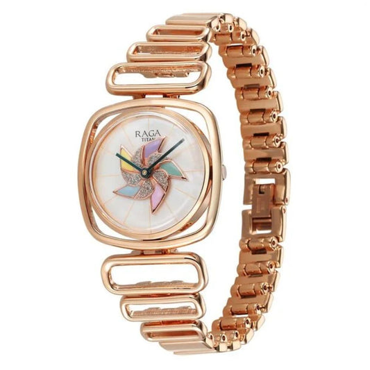 Titan Raga Memoirs Rose Gold Women's Watch NT95256WM01