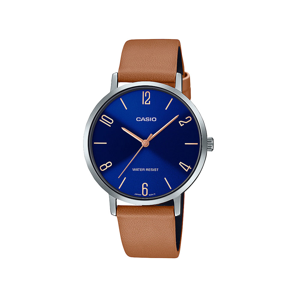 Casio Brown Leather Strap Women's Watch for LTP-VT01L-2B2 | 10614844