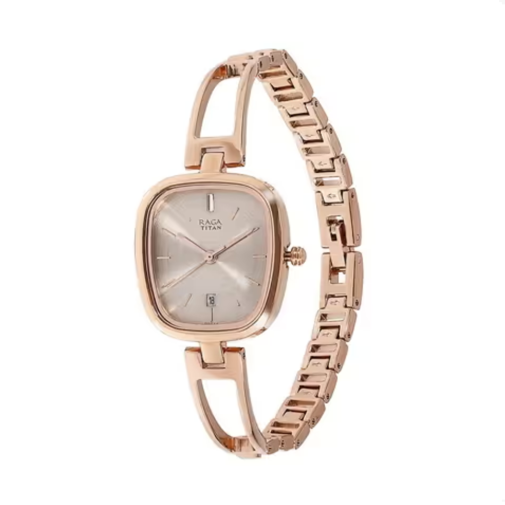 Titan Analogue Rose Gold Women's Watch NU2604WM01