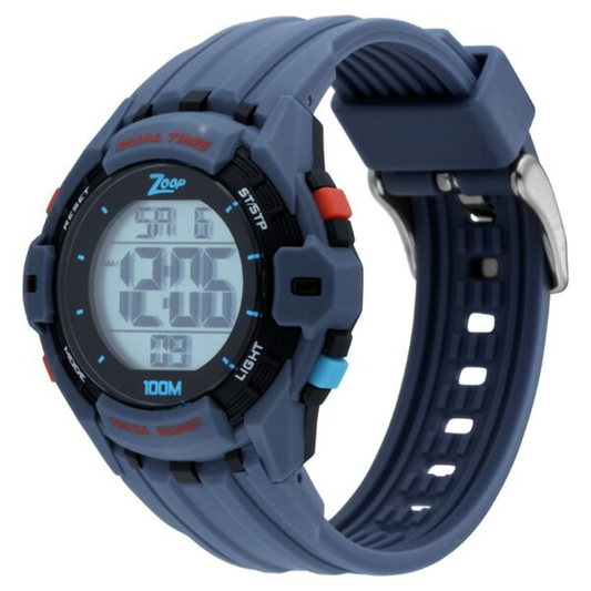 Zoop Digital Watch Digital Dial Grey Strap Boys Kids NS16012PP01