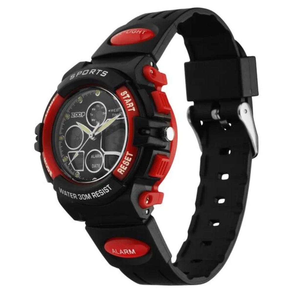 Zoop Analog Digital Black Dial Black Strap Boys Kids Watch NT16033PP04