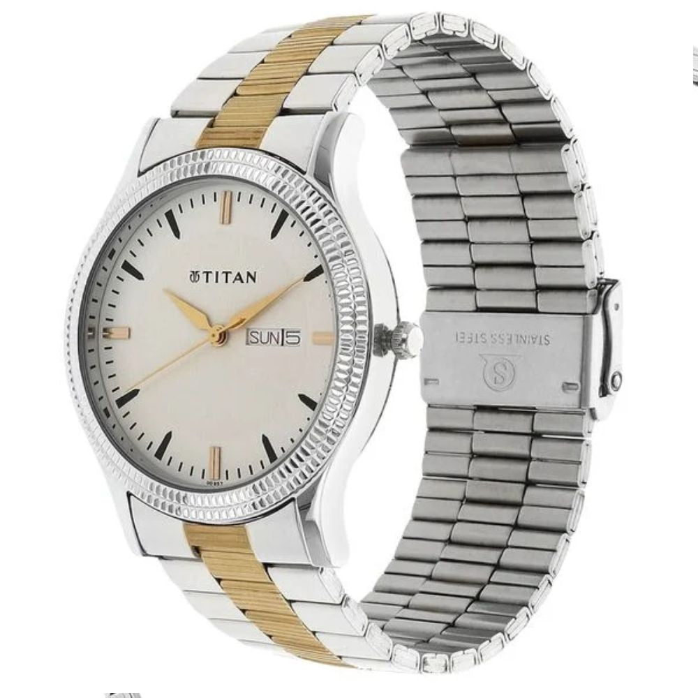 Titan Metal Silver Men's Watch 1650BM01