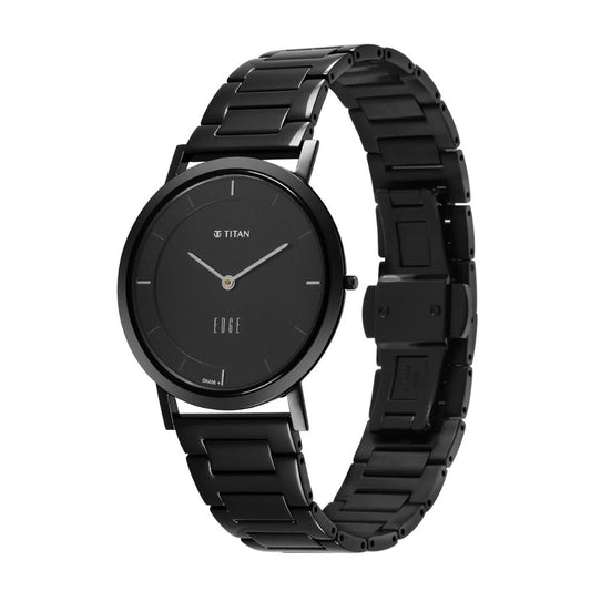 Titan Edge Black Men's Watch 1595NM01