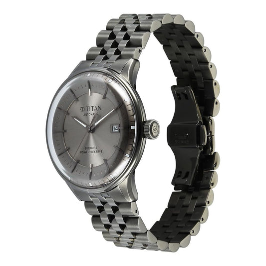 Titan Weekender Gun Dark Gun Men's Watch 90201QM02