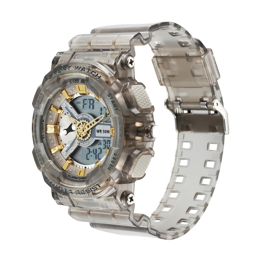 Fastrack StreetStyle Translucent Grey Guys Watch 38116PP02