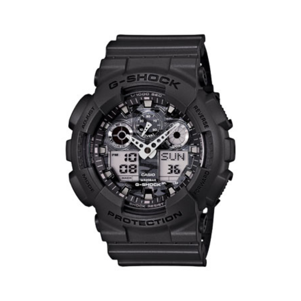 Casio Black Resin Strap Men's Watch GA-100CF-8A | 10467764
