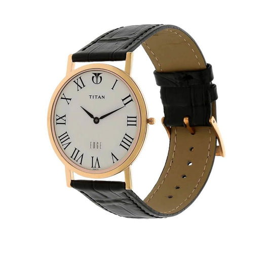 Titan Edge White Dial Men's Watch 1595WL01