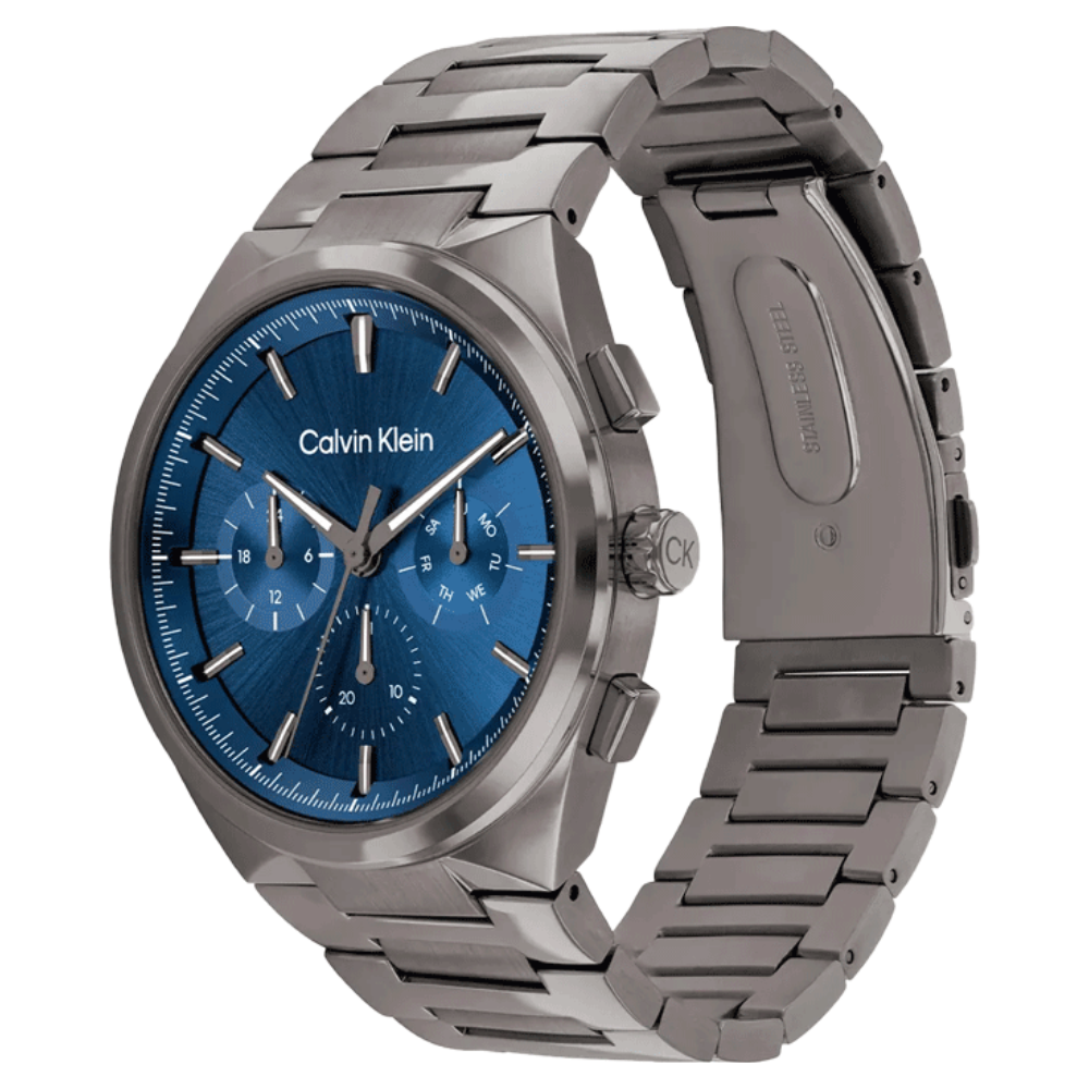 Calvin Klein Distinguish Blue Dial Men's Analog Stainless Steel Watch 25200443