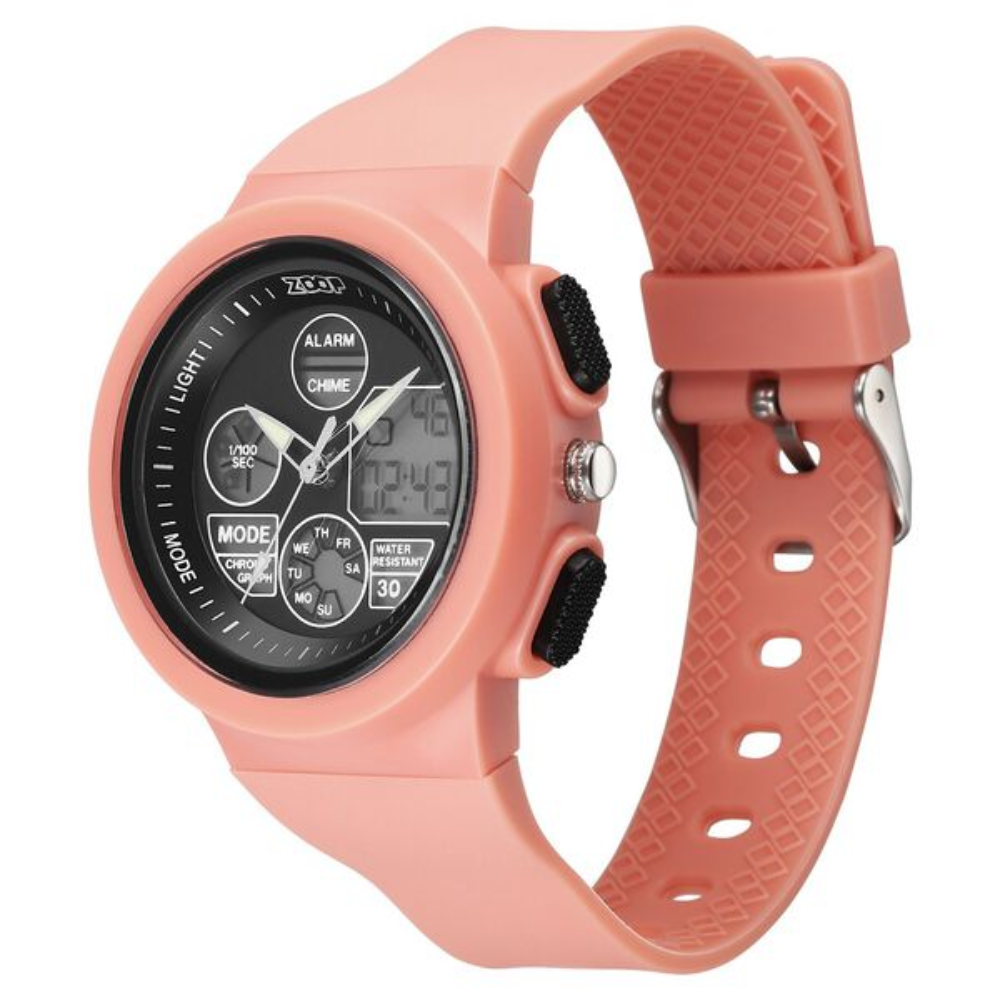 Zoop Analog Digital Watch Black Girls Kids 16040PP02W