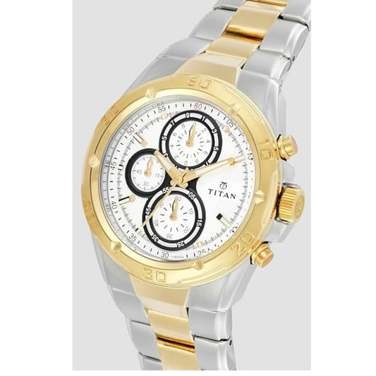 Titan Regalia White Men's Watch 9308BM01