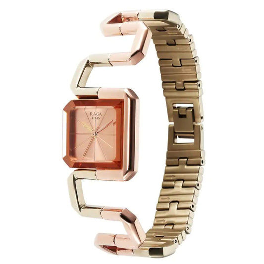 Titan Raga Delight Rose Gold Women's Watch 95155KM01