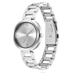Fastrack Stunners Quartz Analog Silver Dial Watch for Girls - 6247SM01