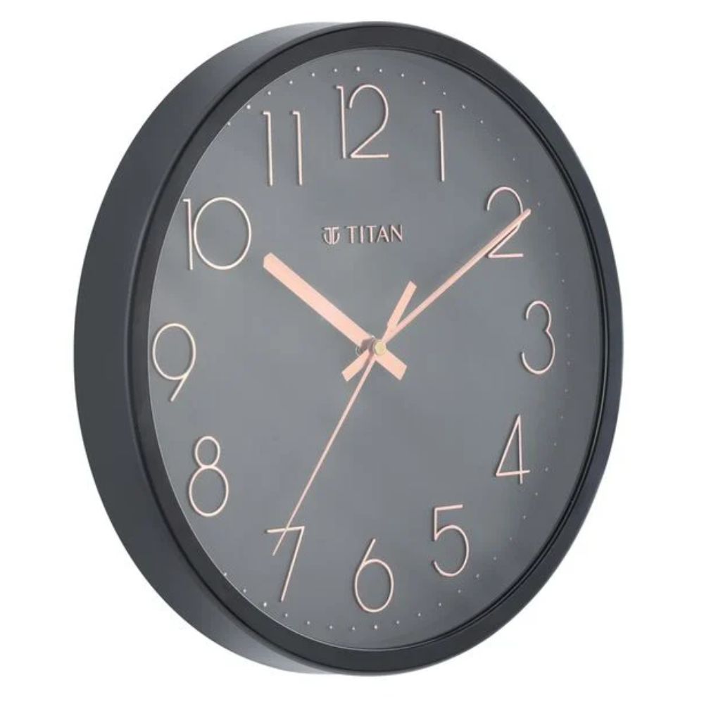 Titan Classic Black Wall Clock NTW0003PA01A