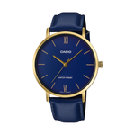 Casio Leather Blue Strap Men's Watch for MTP-VT01GL-2B | 10608392