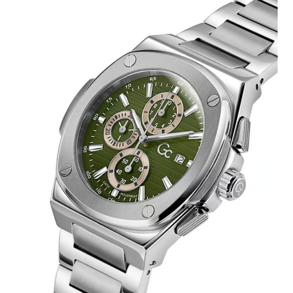 G.C. Green Square Dial Men's Watch Y99024G9