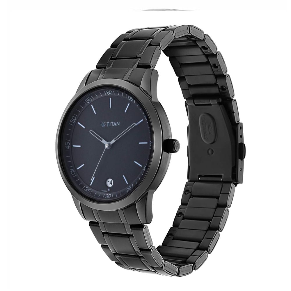 Titan Minimalist Black Men's Watch 1806NM01